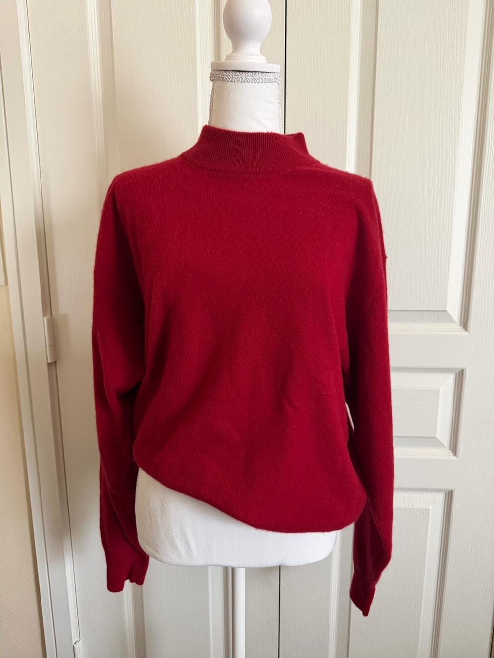 Red 100% Cashmere Sweater